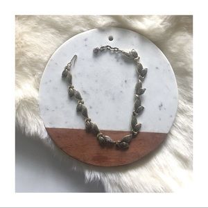 Vintage Gold Leaf Necklace